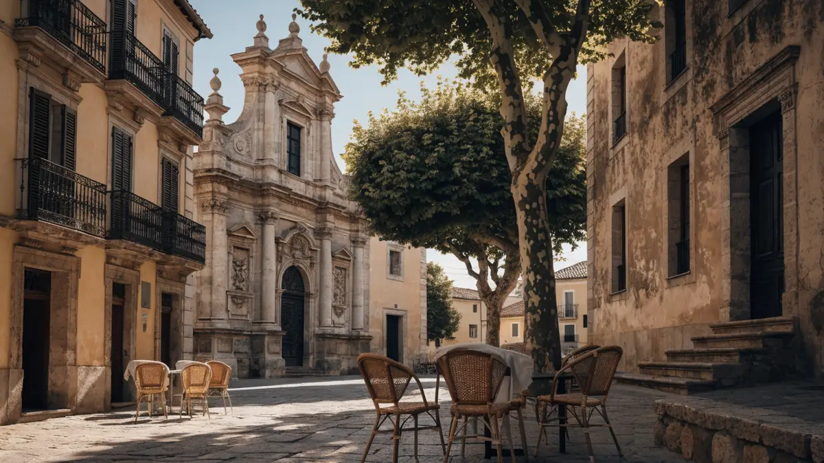 Historic centre of Godella with stone facades
