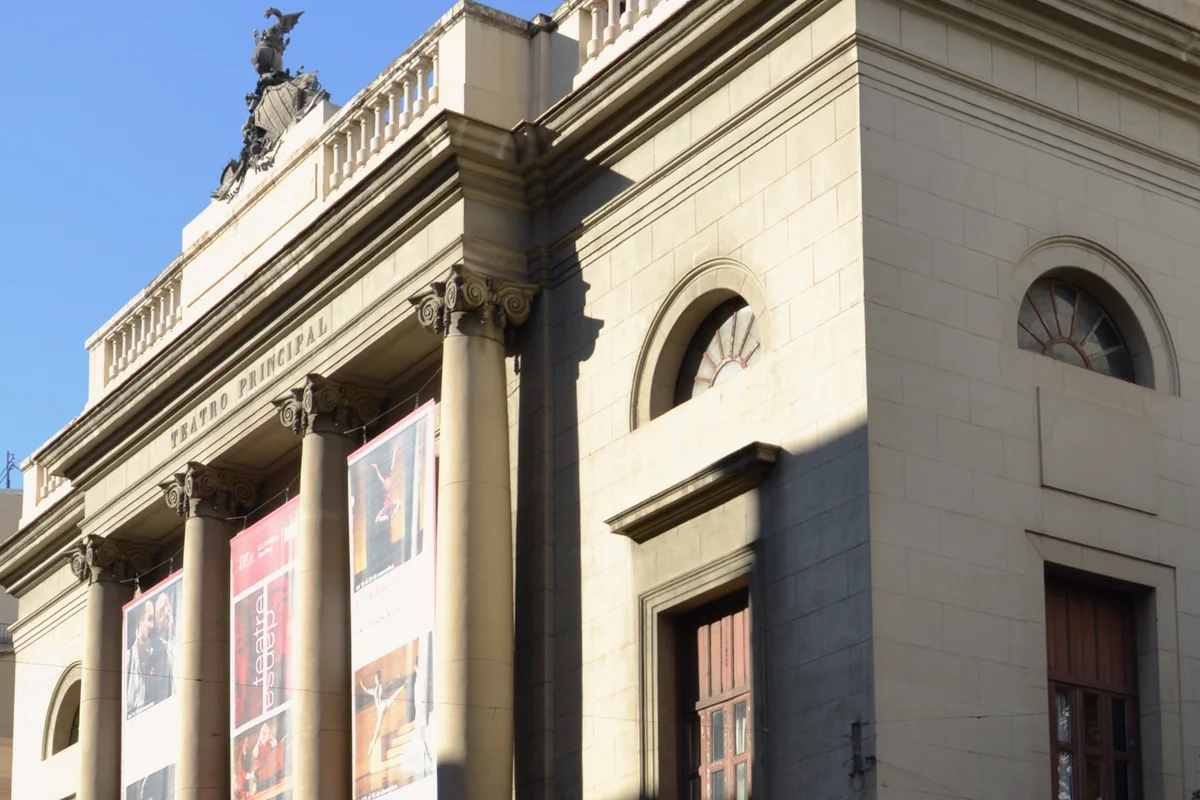Facade of the Teatro Principal in Valencia, one of Cinema Jove's official festival venues