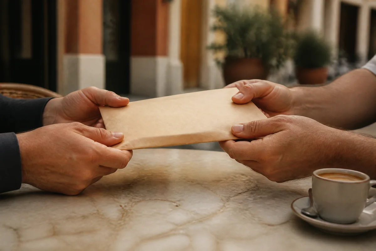 Cash and a rental contract on a table, the renting in Valencia mistake of paying months of deposit upfront