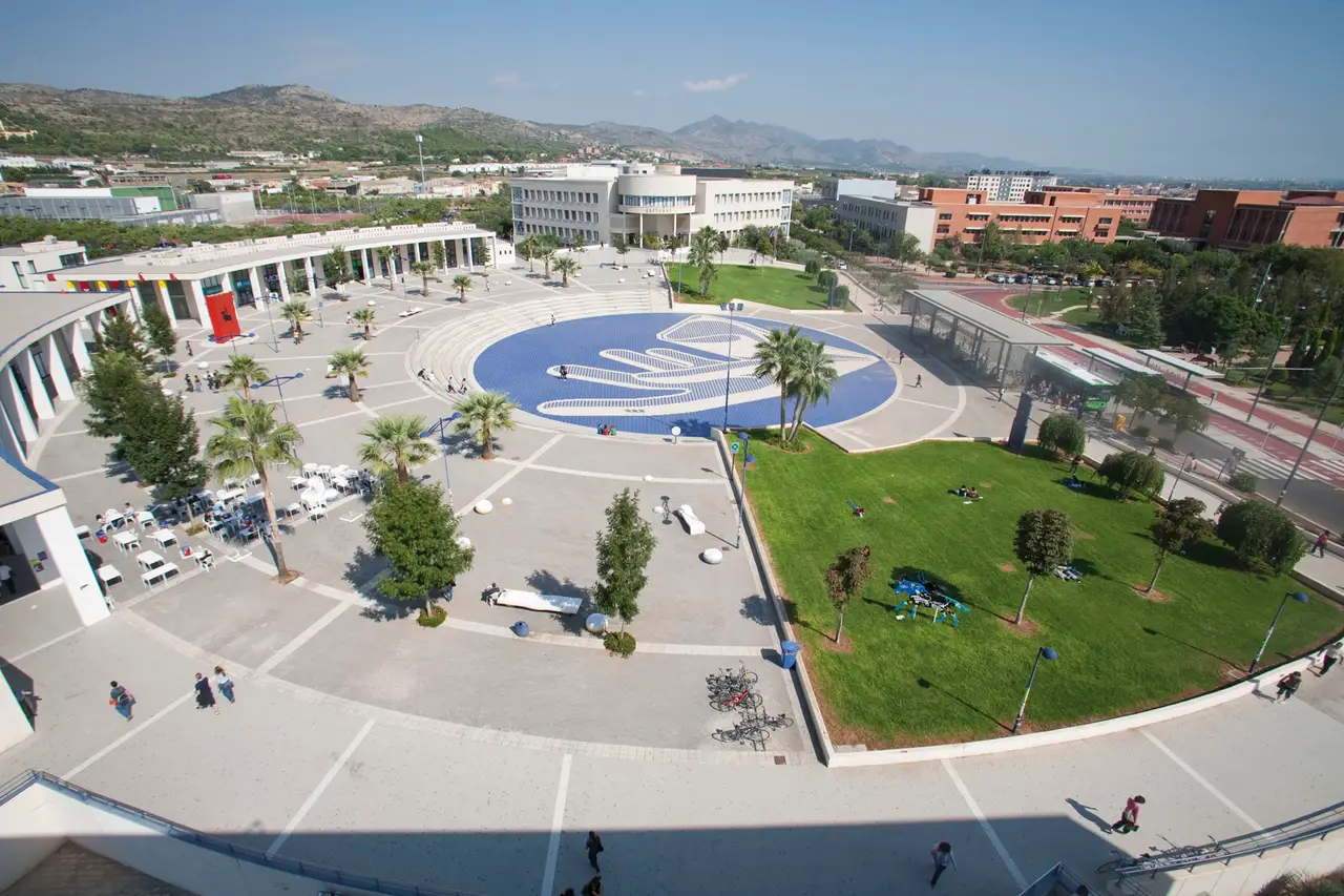 Vue panoramique du campus du Riu Sec de l'Universitat Jaume I à Castellón de la Plana