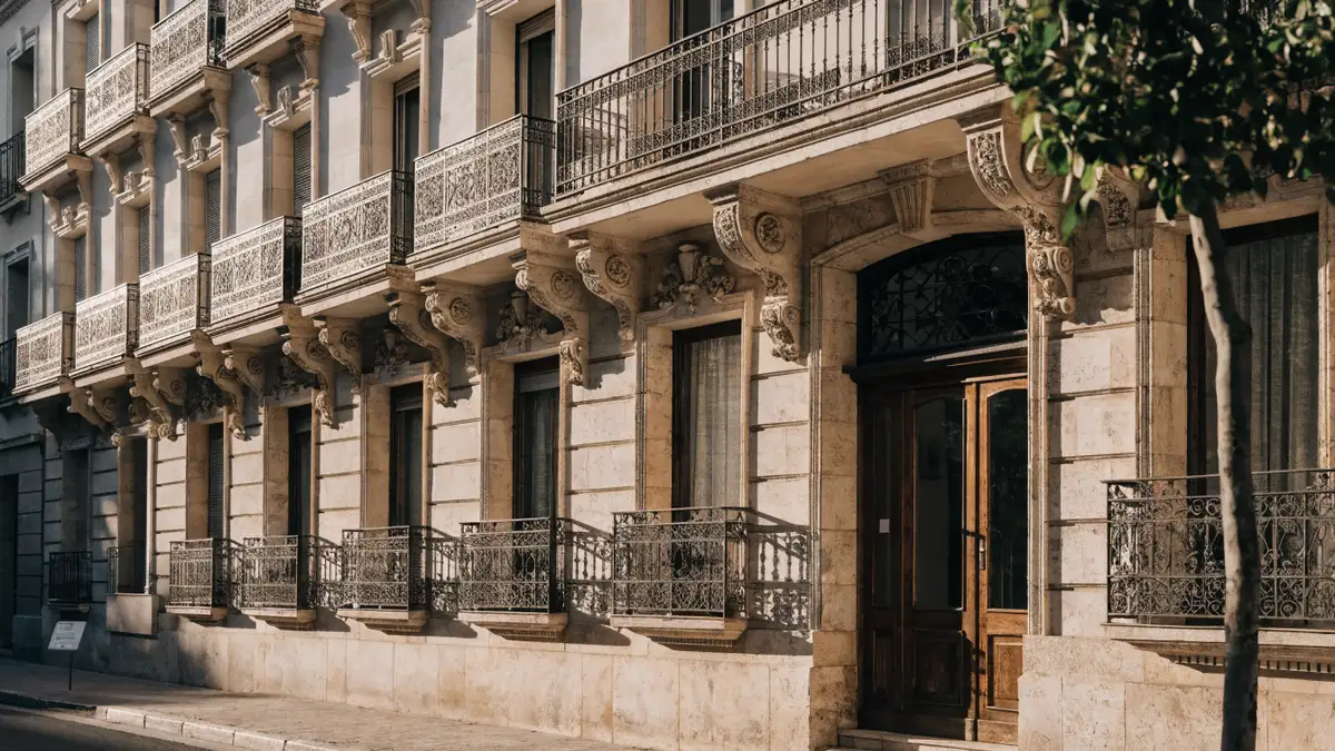 Gevel van een te koop staand appartementengebouw in Valencia