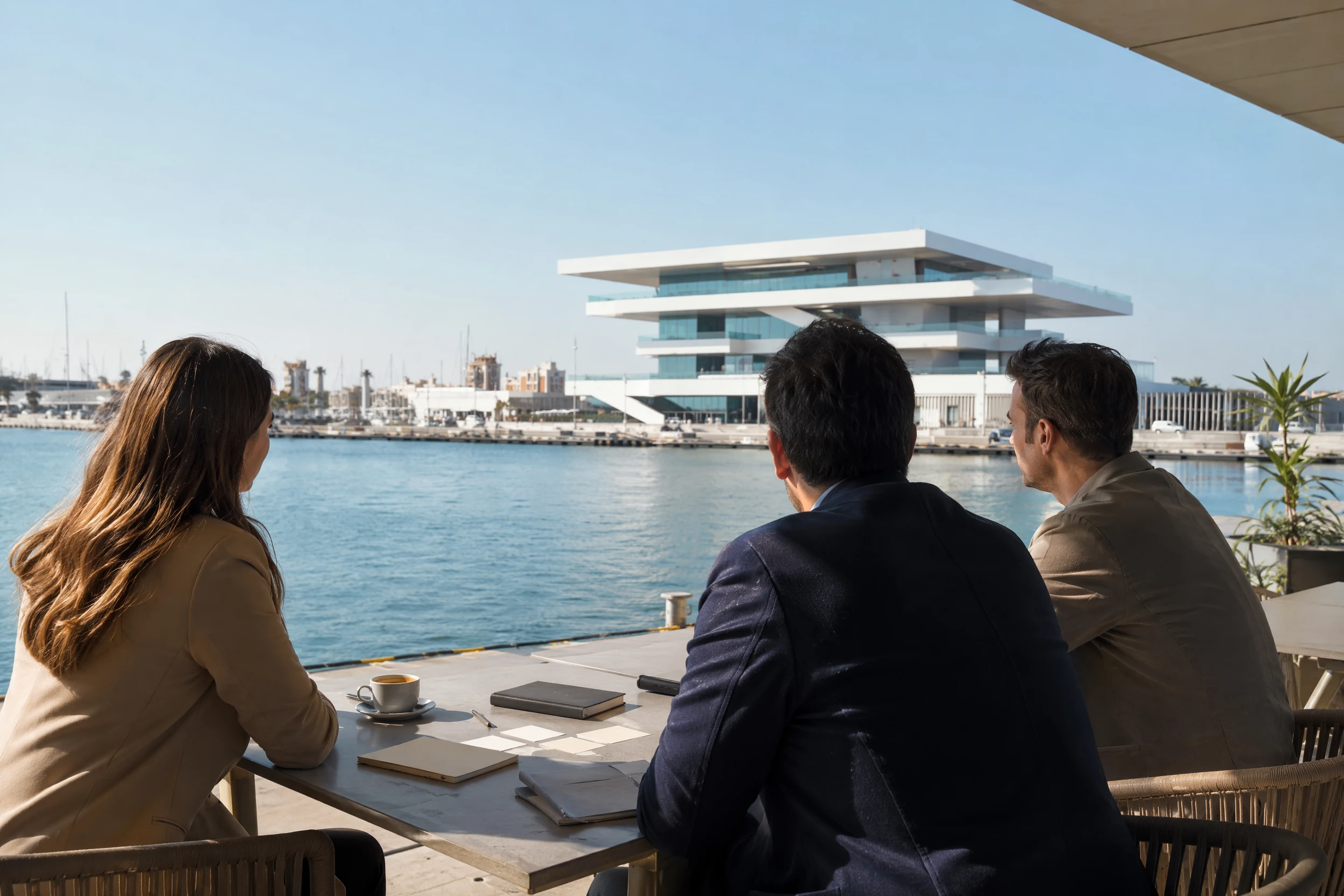 Una consulta de planificación con vistas a Veles e Vents en la Marina de Valencia