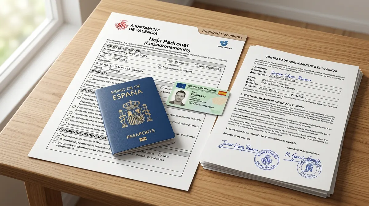 Documentos y papeleo necesarios para el empadronamiento en Valencia