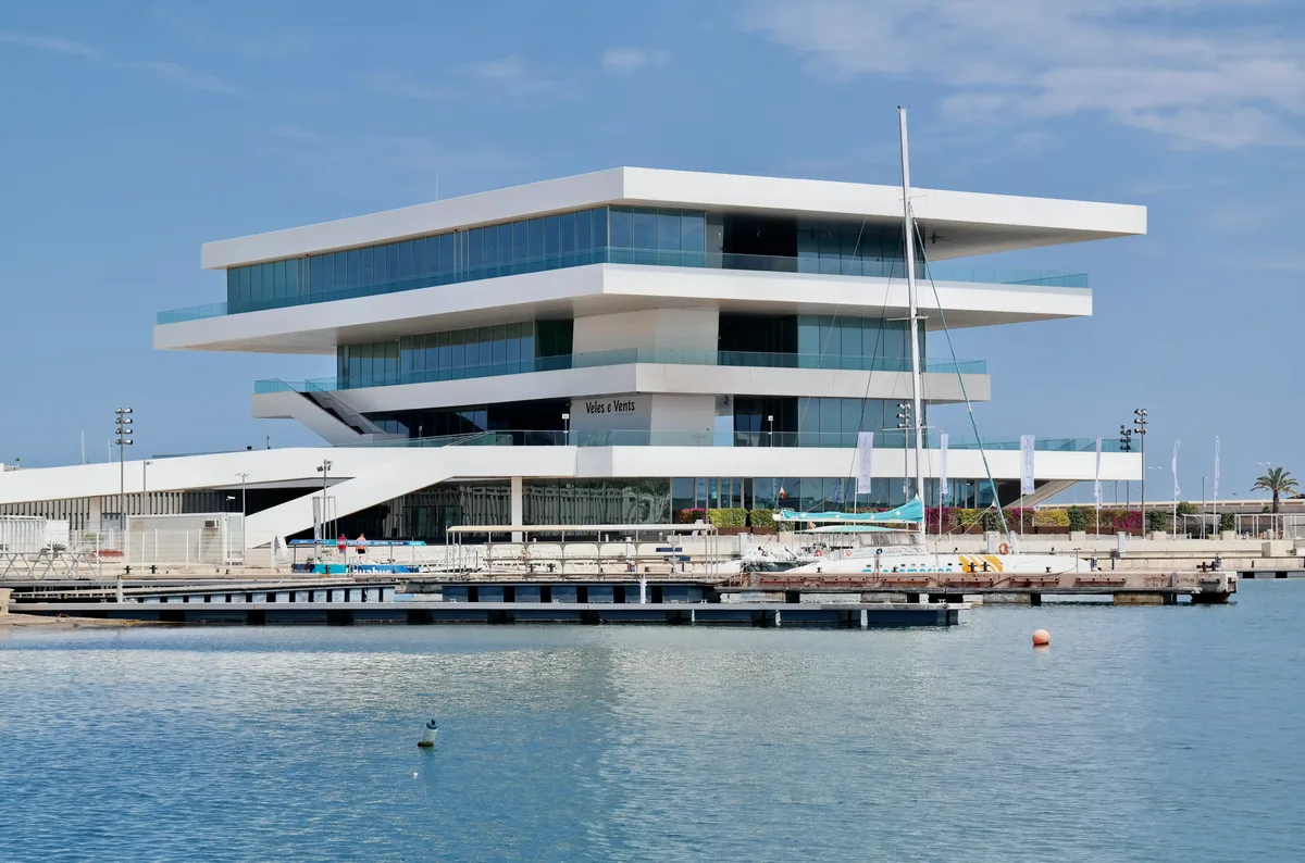 The Veles e Vents building at the America's Cup marina in Valencia