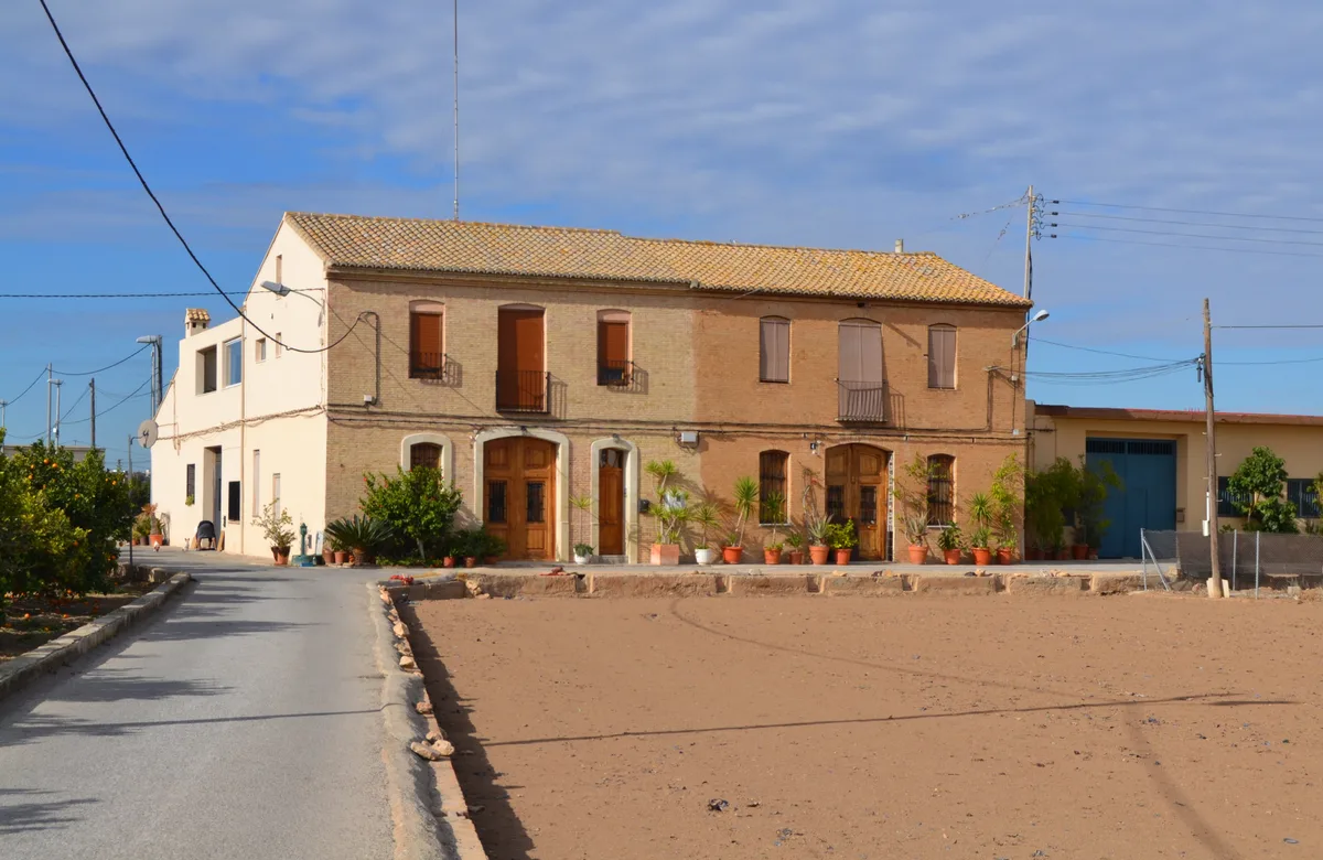 Une ferme traditionnelle, une alqueria, à Poble Nou, Valencia