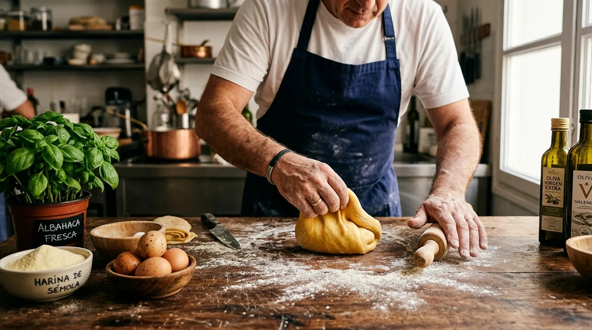 Pasta fresca italiana casera preparada por un chef privado en Valencia