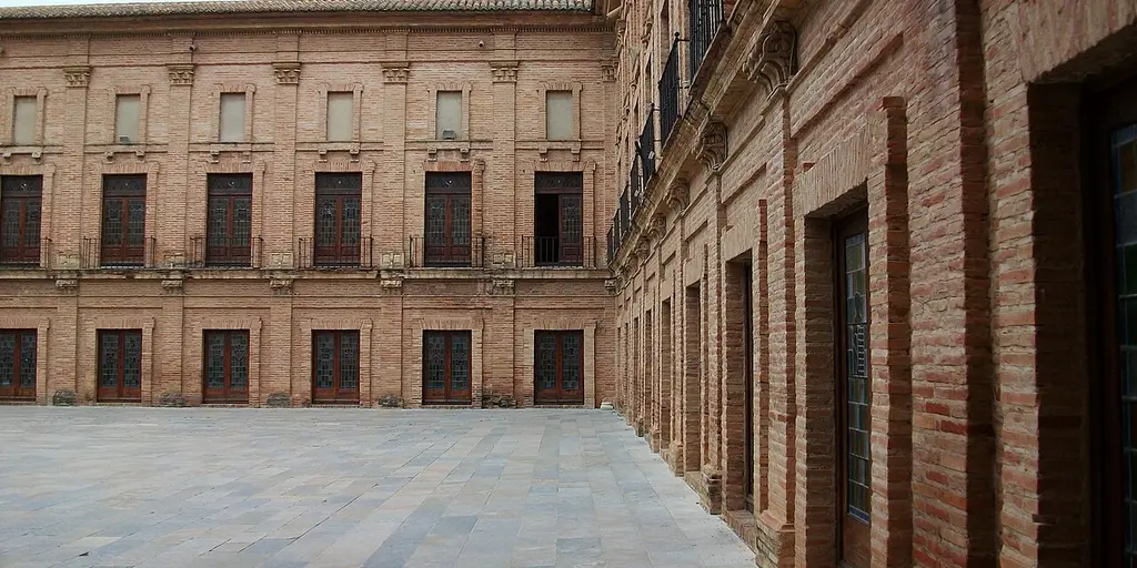 The cloister courtyard of the Monastery of Santa Maria del Puig