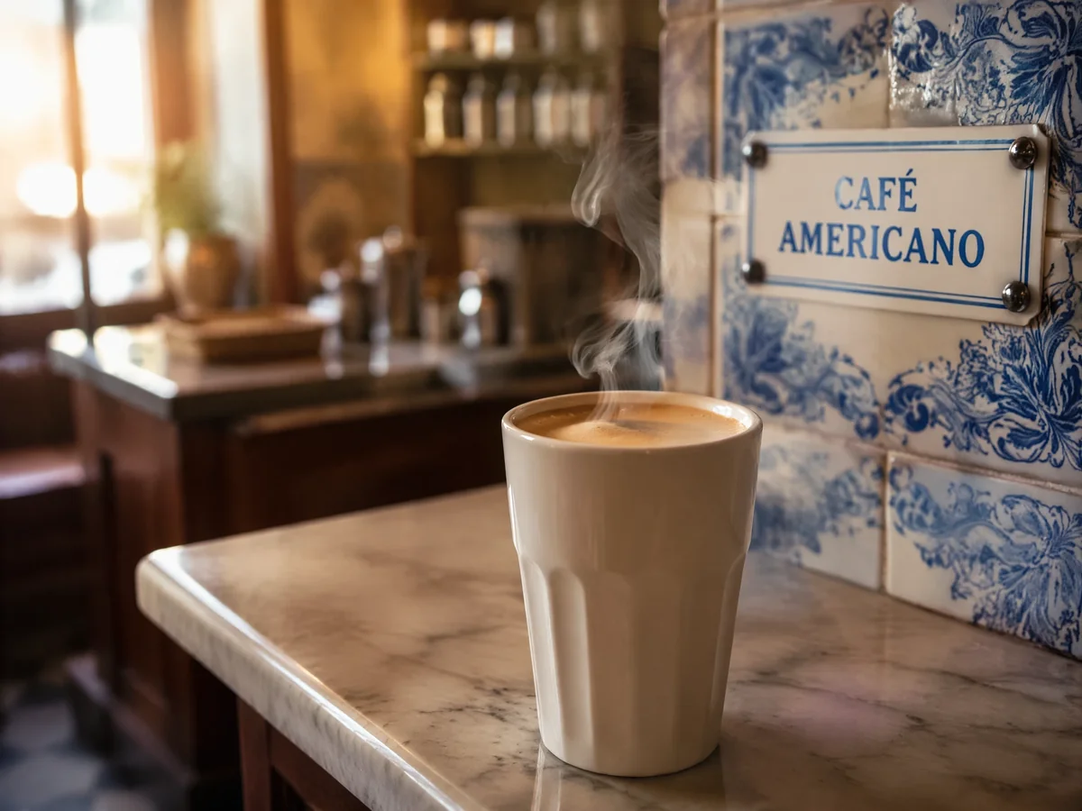 Café americano, de langere zwarte koffie