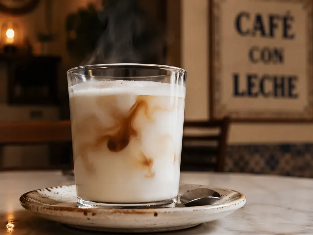 Leche manchada: warme melk met slechts een vleugje koffie